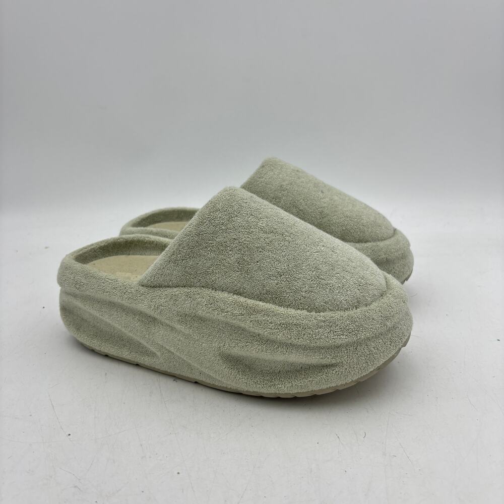SKYLRK Chunky Mule Terry Cloth Stone Grey Mules Sandals Women's 7 Justin Bieber